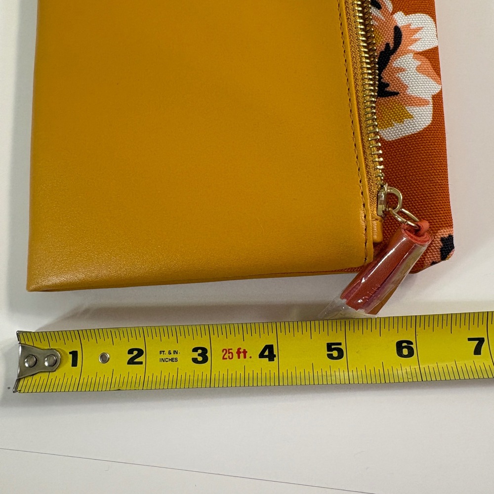 Rachel Pally Foldover Clutch Bag Women's One Size Orange Floral Vegan Leather - Picture 11 of 11